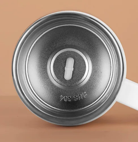 Vista 3 de Taza de café autoagitante (1, Barra de agitación) Electric auto mixing cup with lid. 304 stainless steel gift for men & women. Great for coffee