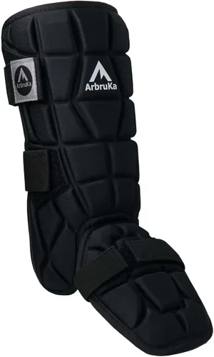 Vista 2 de Protector de pie de bateador - Protector de piernas con correas ajustables para béisbol, sóftbol, adultos y jóvenes