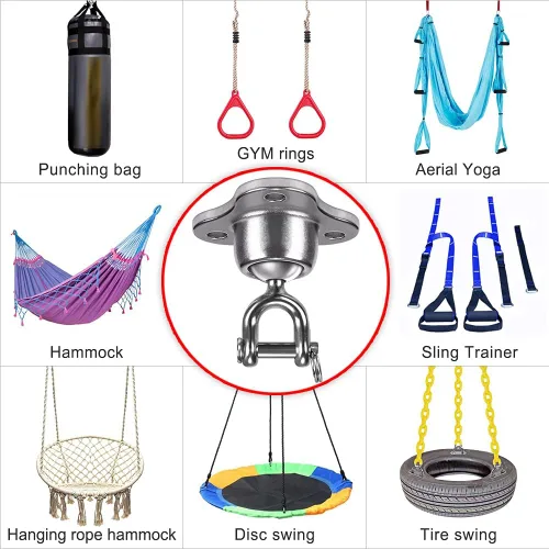 Vista 3 de SELEWARE Boxing Punching Bag Hanger, Heavy Bag Bracket Colgador de bolsas pesadas