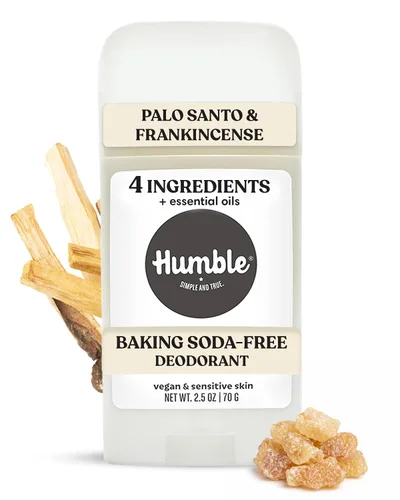 Vista 15 de HUMBLE BRANDS Desodorante sin aluminio, vegano y libre de crueldad, formulado para pieles sensibles, simplemente sin perfume, 2.5 onzas
