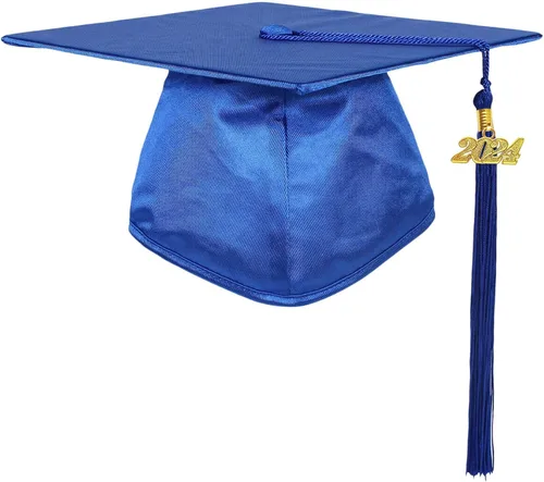 Vista 5 de Gorro de graduación brillante para jardín de infantes y preescolar con borla 2024