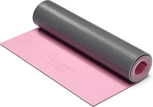 Vista 17 de Sunny Health & Fitness Alfombrilla de yoga antideslizante: duradera, antidesgarros, ligera, soporte acolchado para yoga, pilates, ejercicios