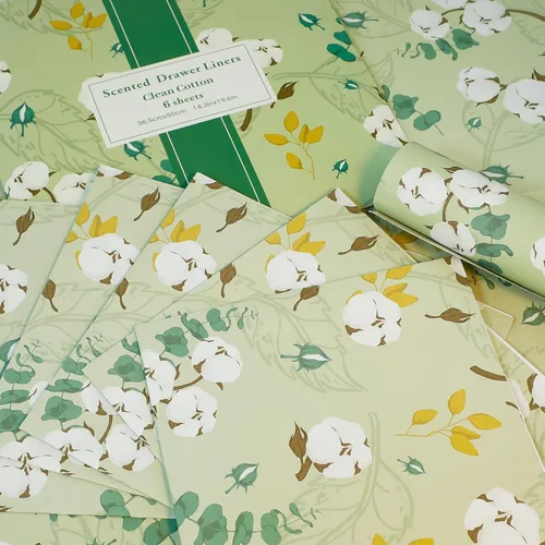 Vista 7 de SCENTORINI Revestimientos de cajones para tocador, forros de cajones perfumados de algodón limpio, forro de cajón para tocador, dormitorio, estante