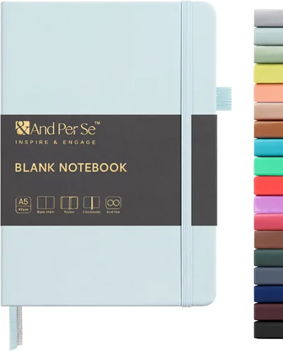 Vista 39 de ⩓ Per Se Cuaderno de Diario con Líneas (3 Paquetes), 160 Páginas Papel Grueso 100GSM, A5 Tapa Dura Cuadernos con Rayas Universitarias para Escribir