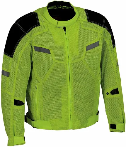 Vista 6 de Milwaukee Leather MPM1793 Chaqueta de Motociclista de Malla Blindada Negra para Hombre - Chaqueta de Motociclista para Todas las Estaciones