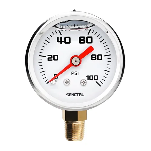 Vista 19 de SENCTRL Kit de manómetro de presión de combustible de 15 PSI para línea de combustible de 3/8, esfera negra, motores de carburador, motores