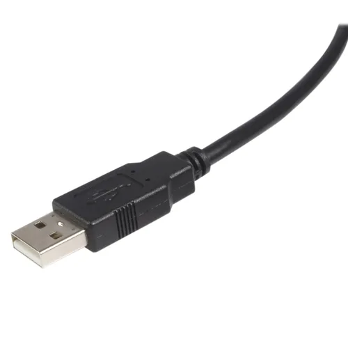 Vista 2 de StarTech. com Cable de impresora USB de 5.9ft - USB 2.0 A a B - Cable de impresora - Negro - USB A a B (USB2HAB6)