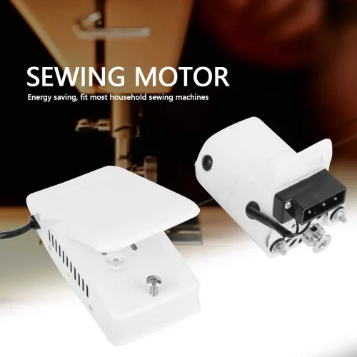 Vista 3 de Pedal de pie para máquina de coser, pedal de interruptor de acción de velocidades variables de 100 W con motor para piezas de máquina de coser