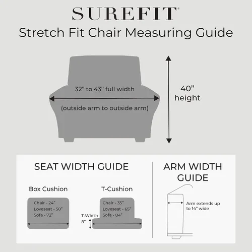 Vista 4 de Sure Fit - Funda elástica para sofá