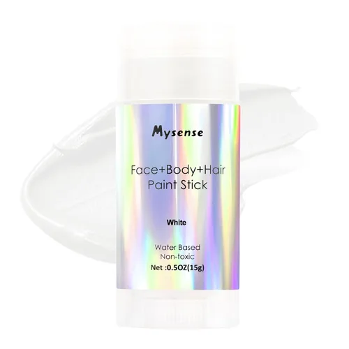 Vista 24 de Mysense Pintura en barra verde Amazon para el cabello de cara y cuerpo, maquillaje de Halloween, Elphaba Witch Gamora, color de cabello temporal