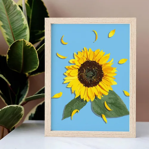 Vista 5 de LikeyFactory Kit de pintura por números para adultos, paquete de 2 lienzos enrollados de 12 x 16 pulgadas con pinceles, pinturas acrílicas, juego