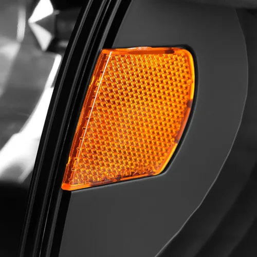 Vista 7 de SPEC-D TUNING Carcasa negra con lente transparente, 1 unidad de faros +