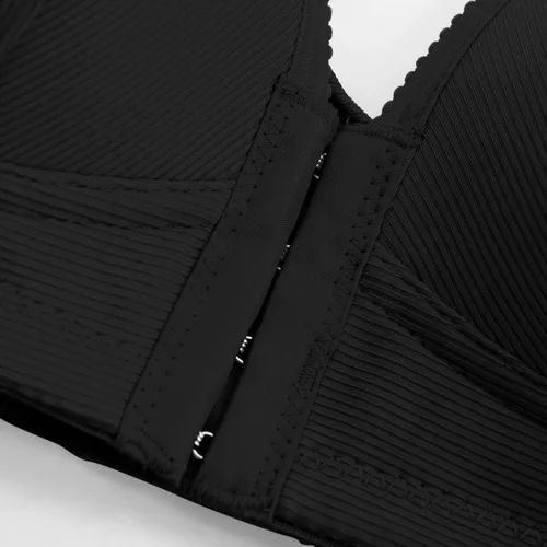 Vista 4 de Brasier sin aros para mujer, brasier sin aros, cómodo brasier sin varillas, ropa interior diaria