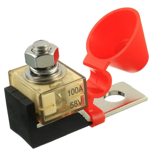 Vista 12 de 30 AMP MRBF bloque de terminales portafusibles solo perno prisionero 5/16" (M8) Fusible de batería clasificado compacto 30A