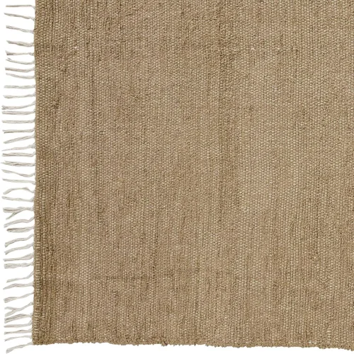 Vista 6 de VHC Brands Alfombra Chindi natural de arpillera, bronceado, 20x30