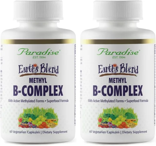 Vista 9 de Paradise Herbs & Essentials Earth's Blend Complejo B metilado 60 cápsulas