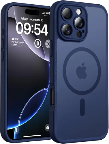 Vista 100 de TOCOL Funda para iPhone 11, compatible con Magsafe, protección completa de cámara, imanes integrados, protección contra caídas, funda translúcida