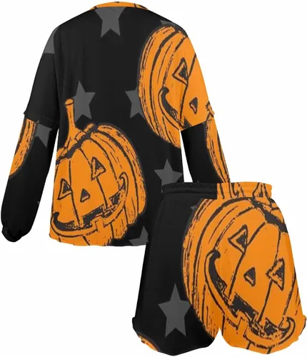Vista 5 de LOSARON Women's Long Sleeve P-ajama Set Casual Two-Piece Sleepwear Casual Sweatsuits P-ajama Sets