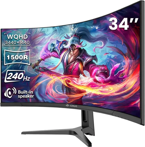 Vista 11 de CRUA 27" 4K UHD 60Hz IPS Computer Monitor, Type-C, FreeSync, Speakers,White