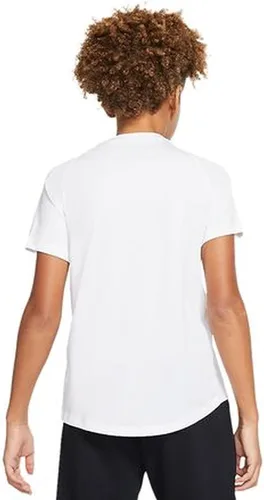 Vista 3 de Nike Kids Boy's Pro Short Sleeve Fitted Top (Big Kids) WhiteBlack