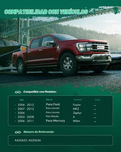 Vista 2 de Kit de suspensión SCITOO de 2 piezas, 2 brazos de control superior, compatible con Mercury Milan 2006 – 2011, 2006 – 2012, Ford Fusion 2003 – 2008