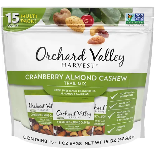 Vista 10 de Orchard Valley Harvest - Mezcla de nueces con chocolate, multipack, 1 oz (paquete de 8), pasas cubiertas de chocolate negro, almendras y cacahuetes