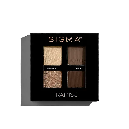 Vista 5 de SIGMA BEAUTY Paleta de sombras de ojos cuádruple - Tiramisu Eyeshadow Quad, 4 sombras