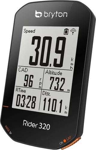 Vista 4 de Bryton Rider 320E - Computadora de ciclo GPS, color negro