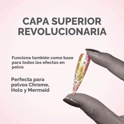 Vista 4 de Kiara Sky Uñas profesionales LED UV Soak Off Rub On No Wipe Gel Top Coat para uñas