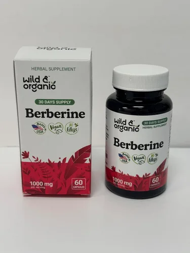 Vista 2 de Wild & Organic Berberina Suplemento Cápsulas 1000 mg
