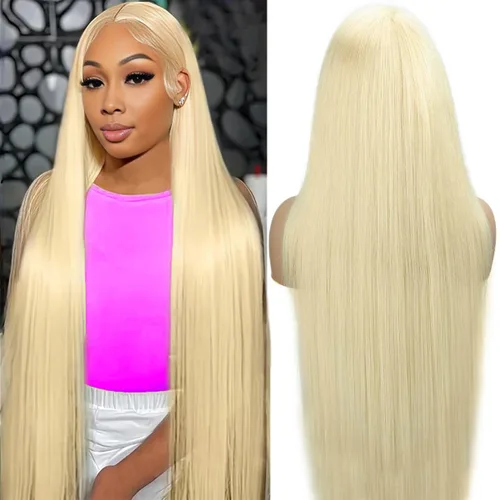 Vista 30 de Pelucas de cabello humano lacio para mujeres negras, encaje frontal de 13 x 4 pulgadas, previamente despuntada, sin pegamento, HD frontal, negro