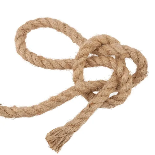 Vista 5 de Cuerda de yute natural de 100 pies y 1/2 pulgada de grosor, cuerda de cáñamo fuerte de 0.472 in x 98.4 ft, cuerda gruesa para jardinería