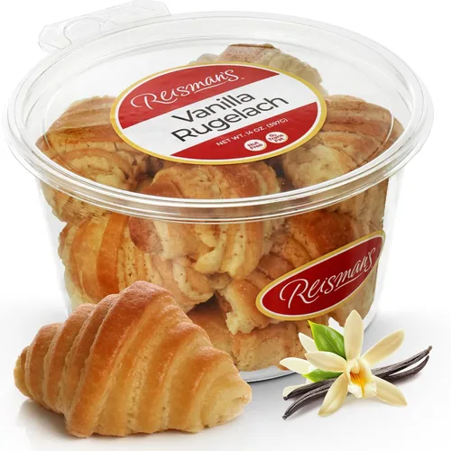 Vista 9 de Chocolate Rugelach Mini croissants sin lácteos, sin nueces, con certificación OU Kosher, pastelería para el desayuno, aperitivo de café y té