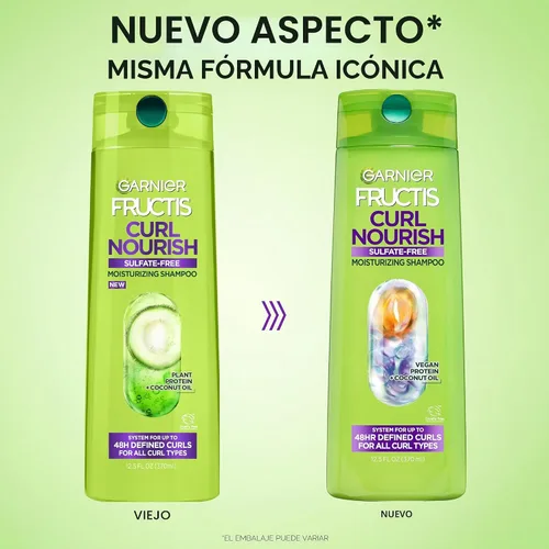 Vista 2 de Champú Garnier Fructis para cabellos rizados (12,5 fl oz)