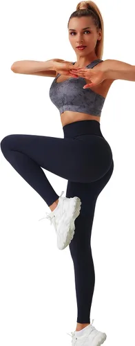 Vista 5 de RUNNING GIRL Leggings de levantamiento de glúteos para mujer, leggings de entrenamiento sin costuras de cintura alta, mallas de gimnasio, pantalones