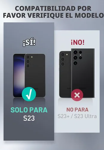 Vista 2 de i-Blason Armorbox - Funda para Samsung Galaxy S23 con soporte y clip para el cinturón, protector de pantalla integrado, 2 marcos frontales