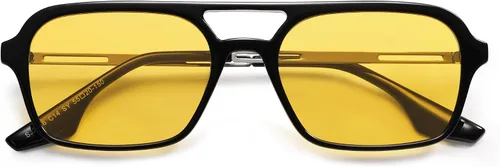 Vista 39 de SOJOS Vintage Polarized Aviator Sunglasses for Women Men 70s Retro Flat Narrow Rectangular Womens Glasses SJ2186