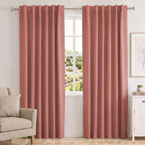 Vista 155 de Turquoize Cortinas Opacas con Aislamiento Térmico Paneles de Tratamiento de Ventanas con Bolsillo para Barra Paneles de Ventana para Ventanas