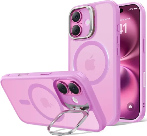 Vista 47 de ESR Funda para iPhone Air con soporte de almacenamiento, compatible con MagSafe, protección contra caídas de grado militar, funda magnética
