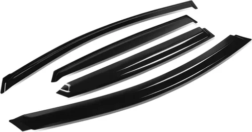 Vista 15 de Auto Dynasty 4 unidades de cinta en la visera de ventilación de ventana, deflector, protector de lluvia compatible con Nissan Maxima 2004-2008