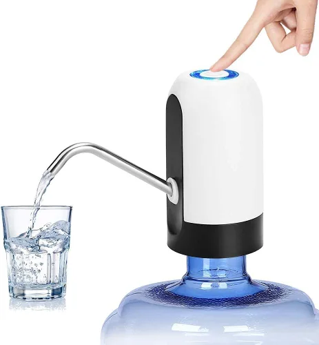 Vista 7 de Bomba inteligente de botella de agua de 4 modos - Flujo rápido de 3 l/min, recargable por USB de 1200 mAh, volumen preestablecido y control