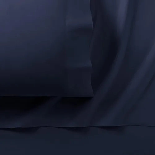 Vista 2 de Eclipse Sleep Solutions Plaza Cooling King - Juego de sábanas de 4 piezas en Peacoat