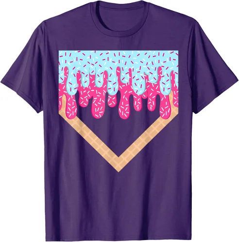 Vista 76 de Baseball Drip Boys Home Plate Ice Cream Sport Players & Fans Camiseta