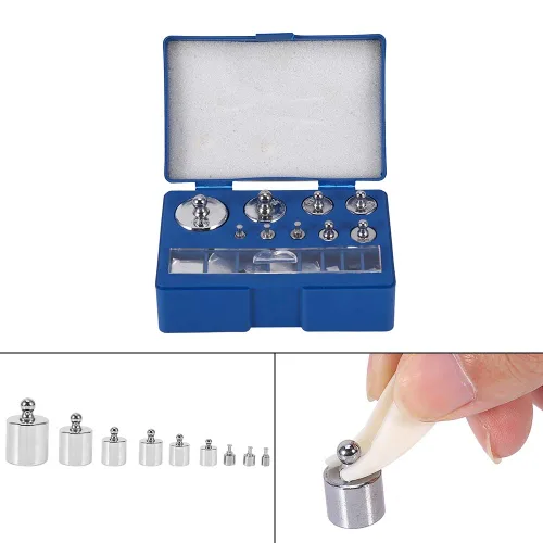 Vista 3 de Juego de pesas de calibración, 17pcs 211.1G 10Mg100G Gramos Prueba de precisión de joyería de báscula