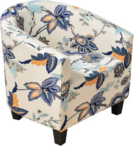 Vista 14 de Funda elástica para silla de club, funda para silla de bañera, funda para sillón, funda de sofá, protector de muebles para sala de estar (color #10)