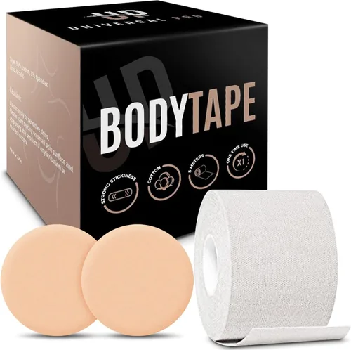 Vista 5 de Boob Tape, BoobyTape for Breast Lift Tape A-E Cup, Push Up in All Dress Tape with Reusable Nipplecover Adhesive,Bob Tape