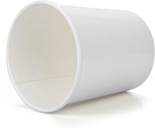 Vista 3 de Hedume Paquete de 60 vasos de papel para helado con 60 tapas, recipientes de postre congelado de 16 onzas con tapas, recipiente de alimentos fríos