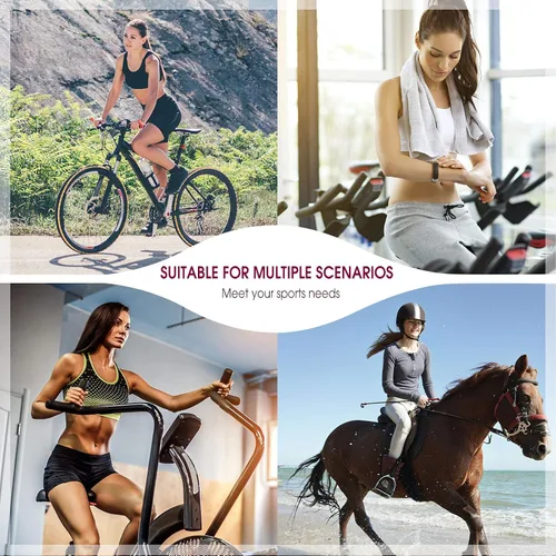Vista 9 de Santic Pantalones cortos de ciclismo para mujer pantalones cortos de ciclismo con bolsillos laterales suaves de cintura alta pantalones cortos