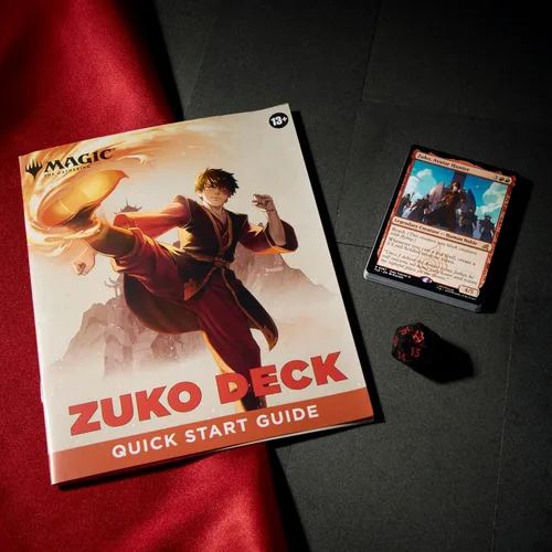 Vista 5 de Magic: The Gathering Avatar: The Last Airbender Caja para Principiantes Juego de cartas para 2 jugadores Incluye 2 mazos tutoriales, 8 medios