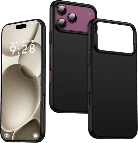 Vista 43 de GRECAZO Funda delgada para iPhone 16 Pro Max, ultra fina, color negro